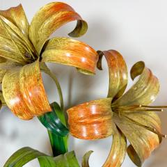 Italian Lily Tole Wall Lights 1970s - 3120650