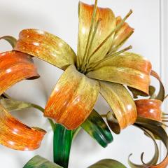 Italian Lily Tole Wall Lights 1970s - 3120653