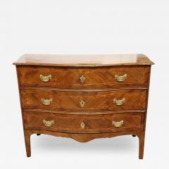 Italian Louis XV Inlaid Wood Antique Chest of Drawers Restored - 4143756