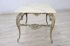 Italian Louis XV Style Coffee Table in Gilded Bronze with Onyx Top - 4142955