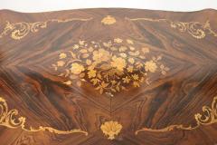 Italian Louis XV Style Inlaid Walnut Small Desk - 4195039