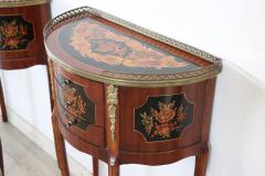 Italian Louis XV Style Pair of Nightstands or Bedside Tables - 4057224