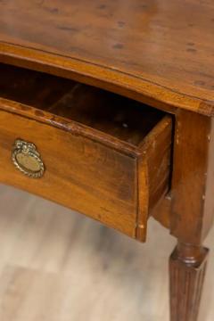 Italian Louis XVI 18th Century Walnut Console Table with Carved Fluted Legs - 4045254