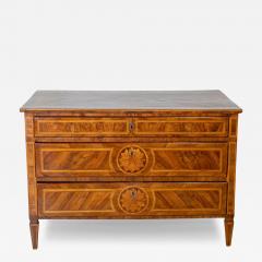 Italian Louis XVI Inlaid Commode with Floral Marquetry Late 18th Century - 4191345