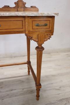 Italian Louis XVI Style Cherry Wood Dressing Table with Stool - 3519929