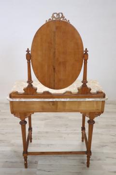 Italian Louis XVI Style Cherry Wood Dressing Table with Stool - 3519933