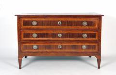 Italian Louis XVI chest of drawers with various woods inlays  - 2416140