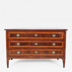 Italian Louis XVI chest of drawers with various woods inlays  - 2417466