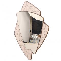 Italian MCM Ceramic and Bronze Custom Mirror - 4592530