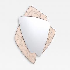 Italian MCM Ceramic and Bronze Custom Mirror - 4592682