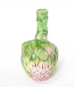Italian Majolica Artichoke Form Vase Table Ornament Late 20th Century - 4823131