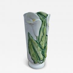 Italian Majolica Floral Vase - 4369223