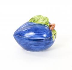 Italian Majolica Plum Form Covered Table Ornament Late 20th Century - 4823178