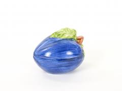 Italian Majolica Plum Form Covered Table Ornament Late 20th Century - 4823180