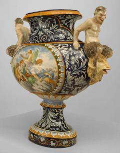 Italian Majolica large oval shaped centerpiece - 4629831