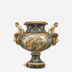 Italian Majolica large oval shaped centerpiece - 4631039