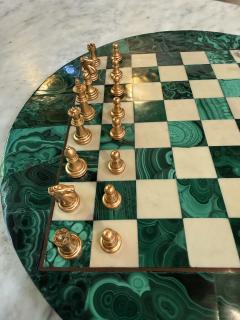 Italian Malachite Chess Set 1970s - 4512465