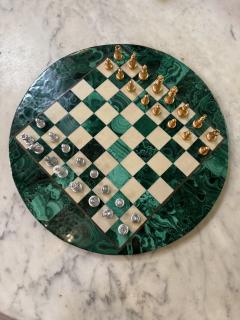 Italian Malachite Chess Set 1970s - 4512469