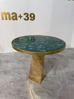 Italian Malachite and Bronze Table by Fonderia Artistica Ruocco 1990s - 4221159
