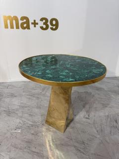 Italian Malachite and Bronze Table by Fonderia Artistica Ruocco 1990s - 4221160