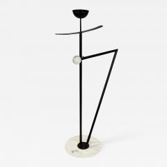 Italian Marble Black Enameled Valet Stand - 2347112