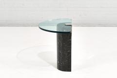 Italian Marble Brass and Glass Side Table by La Rosa 1960 - 2418377