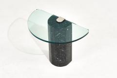 Italian Marble Brass and Glass Side Table by La Rosa 1960 - 2418379