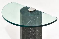 Italian Marble Brass and Glass Side Table by La Rosa 1960 - 2418380