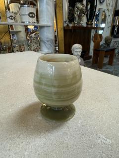 Italian Marble Drink Set with Tray and Six Goblets 1970s - 4524181