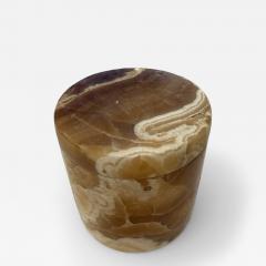 Italian Marble Lidded Box in Honey and Cream Tones 1970s - 4459130