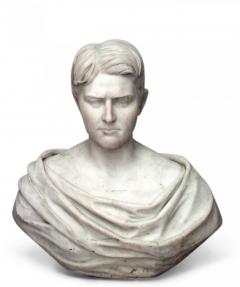 Italian Marble Roman Man Bust - 4407779
