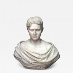 Italian Marble Roman Man Bust - 4412392