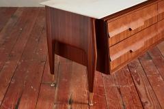 Italian Marble and Rosewood Chest of Drawers - 3844053