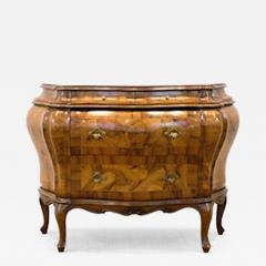 Italian Marquetry Bombe Commode - 4536334