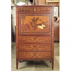 Italian Marquetry Cabinet with Fall Front Bar - 2072945