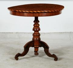 Italian Marquetry Inlaid Tilt Top Table - 4021117