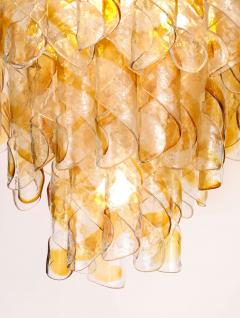 Italian Mazzega Multi Tier Glass Chandelier - 4505482