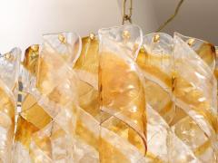 Italian Mazzega Multi Tier Glass Chandelier - 4505483