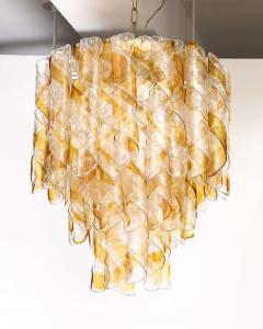 Italian Mazzega Multi Tier Glass Chandelier - 4505488