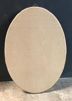 Italian Mid Century Brass Oval Mirror 1950s - 1110199