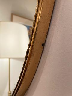 Italian Mid Century Brass Shield Mirror - 2836794
