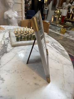 Italian Mid Century Brass and Lucite Picture Frame 1970s - 4690991