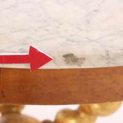 Italian Mid Century Giltwood Marble Center Table - 4636289