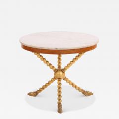 Italian Mid Century Giltwood Marble Center Table - 4638875