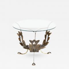 Italian Mid Century Glass Brass Coffee Table - 2804485