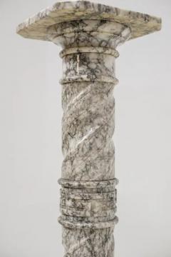 Italian Mid Century Gray Marble Column - 3663817