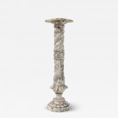 Italian Mid Century Gray Marble Column - 3664821