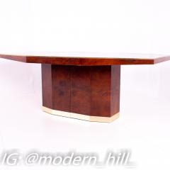 Italian Mid Century Hexagonal Pedestal Base Dining Table - 3691501