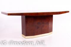 Italian Mid Century Hexagonal Pedestal Base Dining Table - 3691502