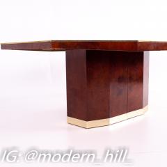 Italian Mid Century Hexagonal Pedestal Base Dining Table - 3691503
